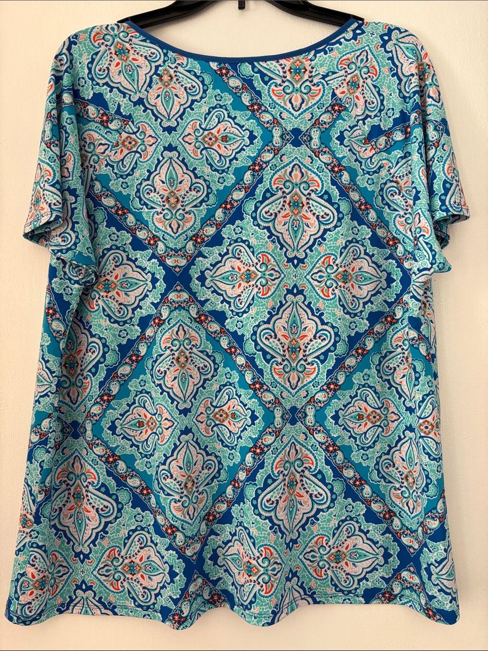 Blue Silky Soft  Women’s Short Sleeve PJ Set- Nottibianche NWOT - Picture 9 of 10